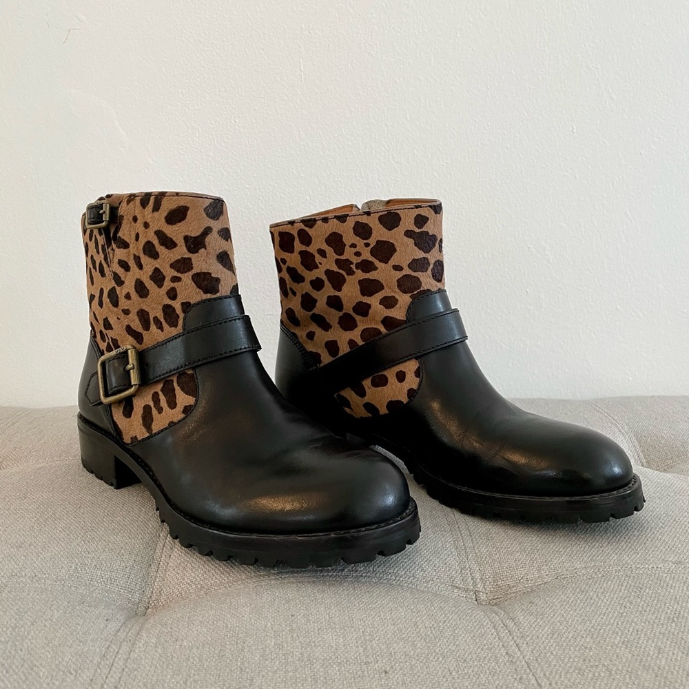 Marc Jacobs leather moto boots